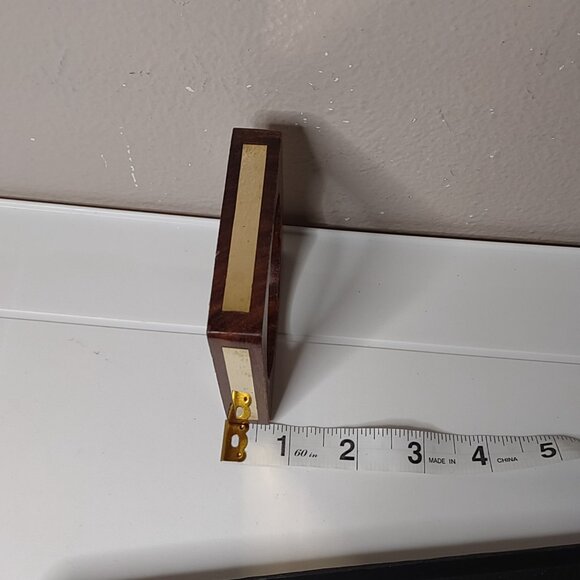 8 Inch Vintage Square Wooden Bangle - Picture 6 of 7